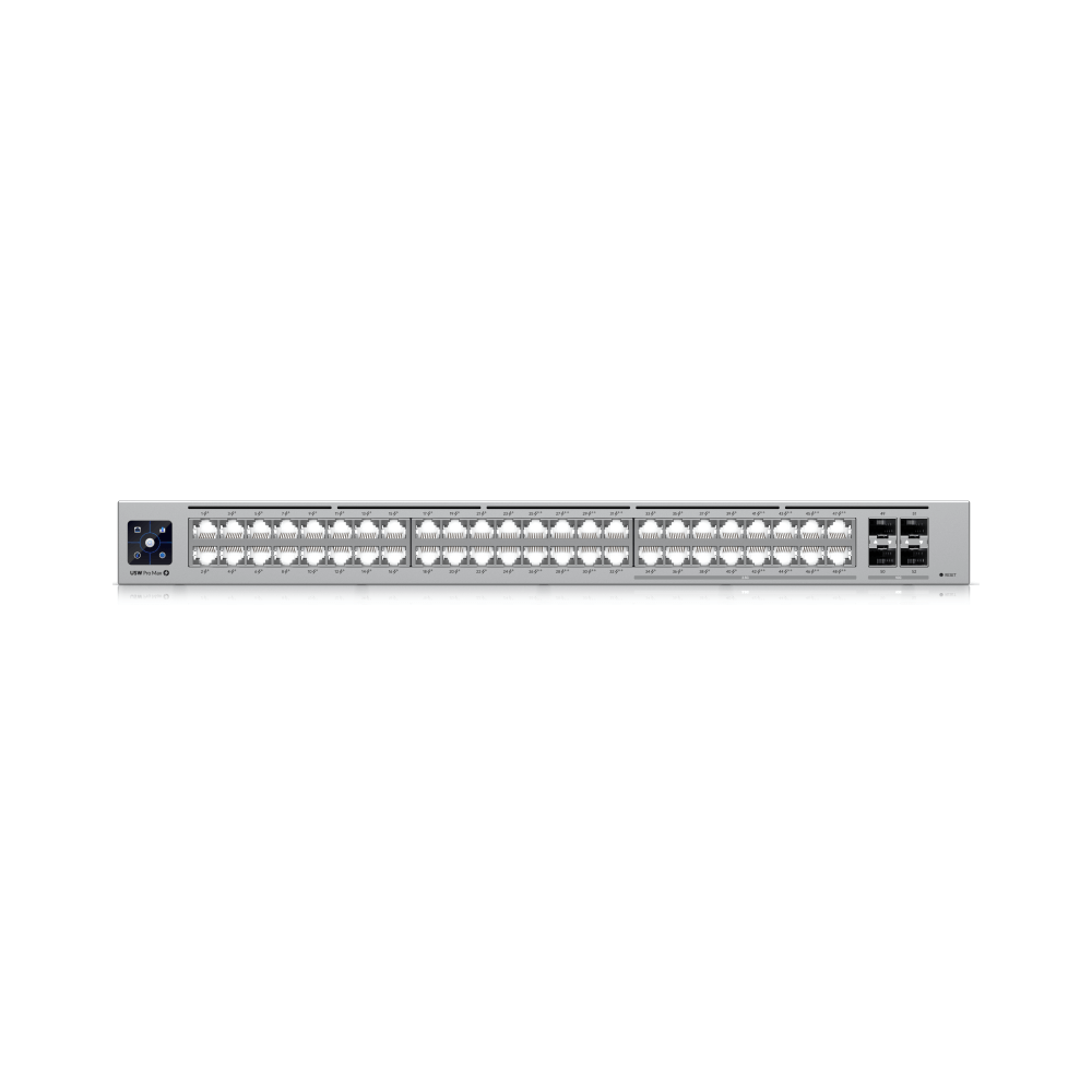 PoE+ Switch Ubiquiti USW-Pro-Max-48-PoE-EU Pro Max 48, 48-Port Gigabit, Grey