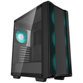 Computer Case Deepcool R-CC560-BKGAA4-G-2 CC560 V2, Mid Tower, Mini-ITX, Micro-ATX, 1xUSB3.0, 1xUSB2.0, 1x3.5mm, Black