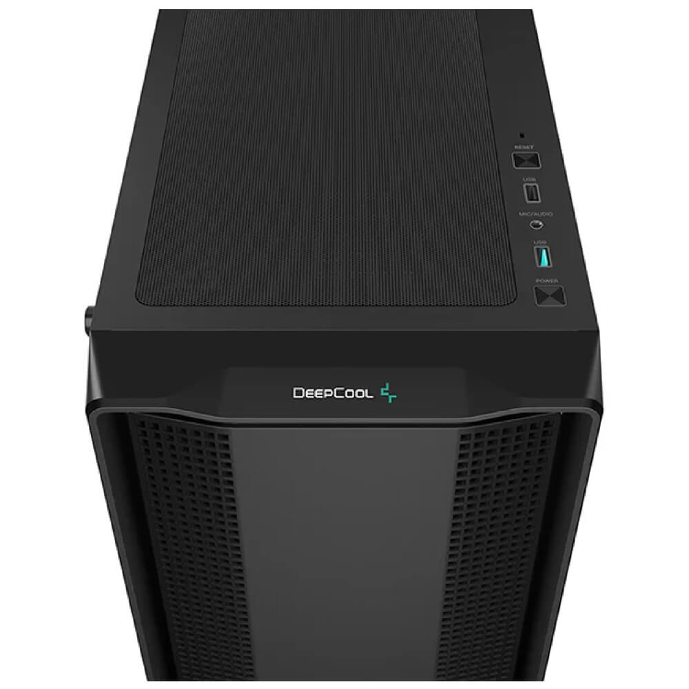 Computer Case Deepcool R-CC560-BKGAA4-G-2 CC560 V2, Mid Tower, Mini-ITX, Micro-ATX, 1xUSB3.0, 1xUSB2.0, 1x3.5mm, Black
