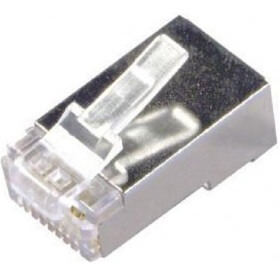 RJ45 კონექტორი NEX Conn-Cat6-RJ45-FTP-3U, 3U, FTP Cat6 RJ45 Connector, Silver