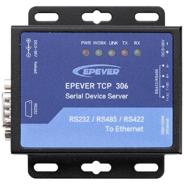 RS485-დან RJ45 გადამყვანი Epever EPEVER TCP 306, MPPT Controller, Black