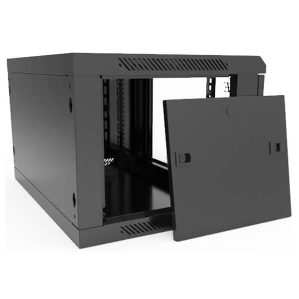 Wall-mounted Communication Cabinet LE WS3-6412, 12U, Black