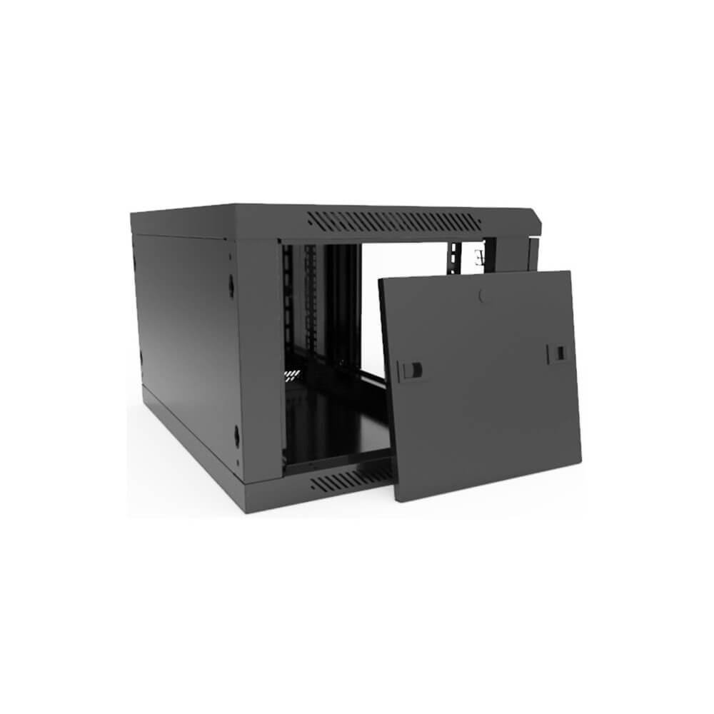 Wall-mounted Communication Cabinet LE WS3-6412, 12U, Black