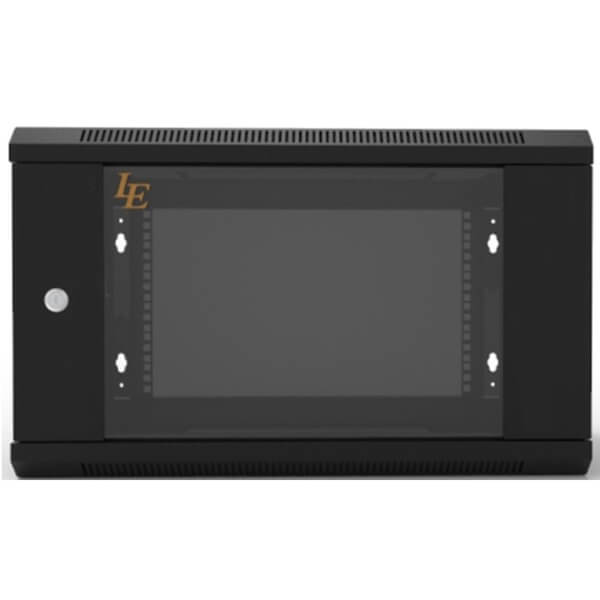 Wall-mounted Communication Cabinet LE WS3-6412, 12U, Black