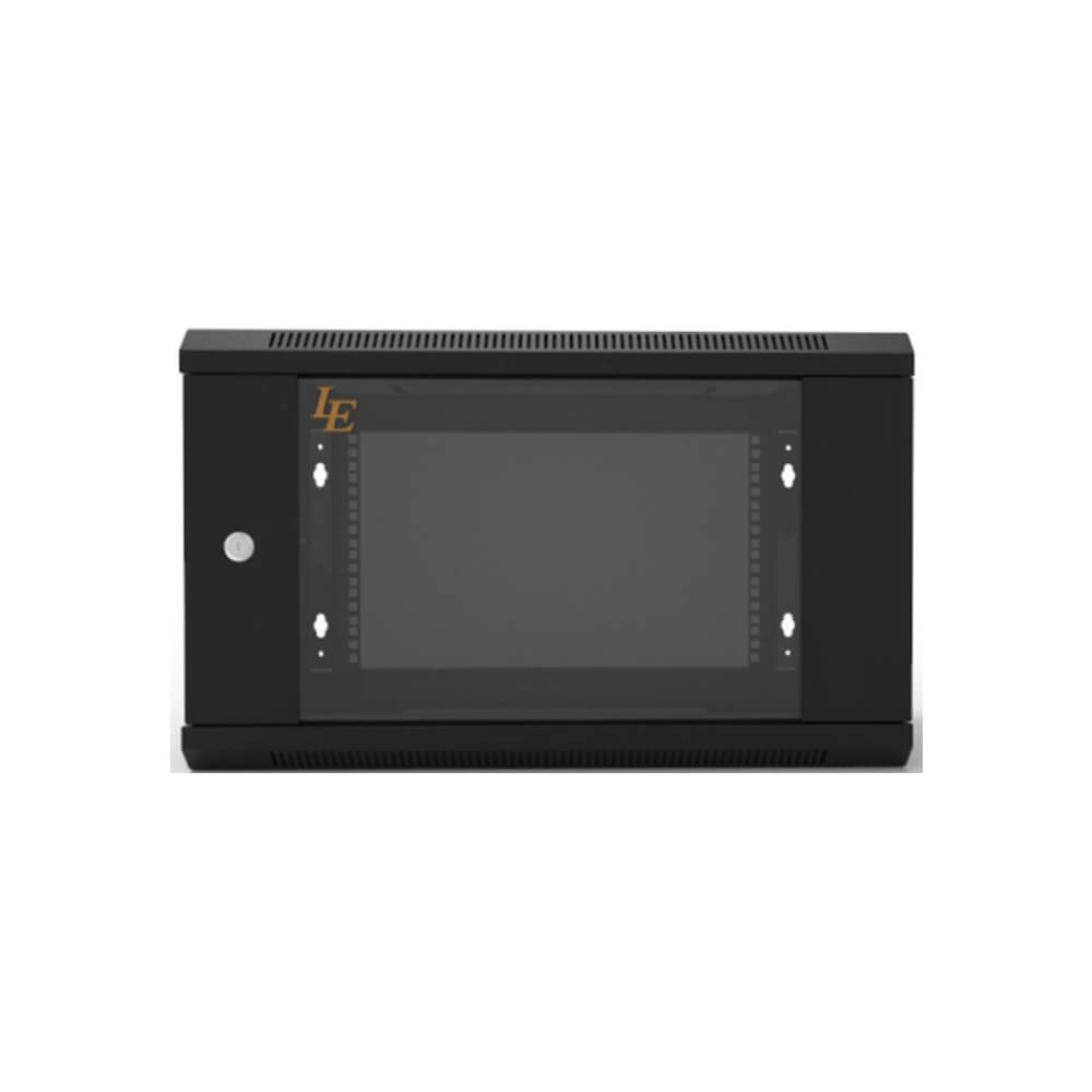 Wall-mounted Communication Cabinet LE WS3-6412, 12U, Black