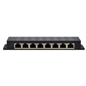 PoE პანელი NEX POE-BOX8, 8-Port, PoE Panel, Black