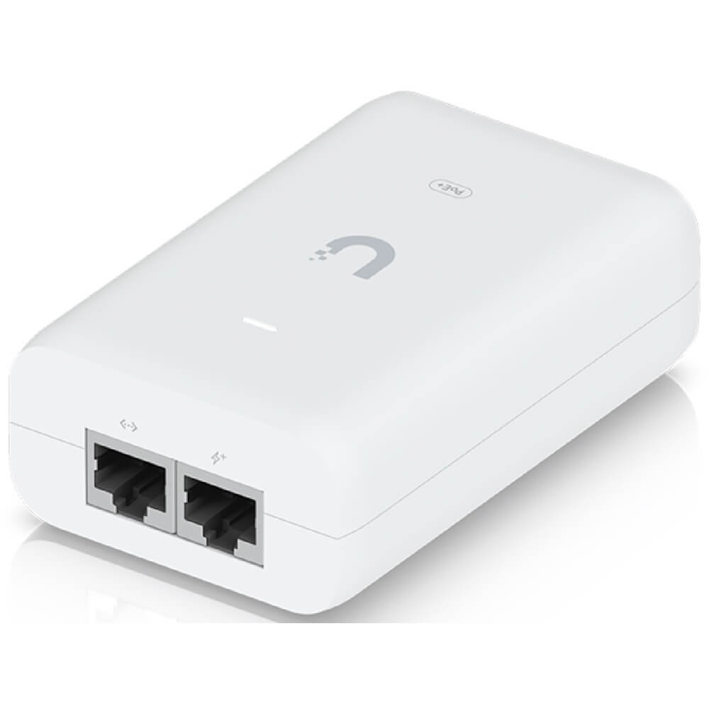 PoE გარდამქმნელი Ubiquiti U-POE-at-EU, PoE Injector, White