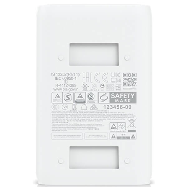 PoE გარდამქმნელი Ubiquiti U-POE-at-EU, PoE Injector, White