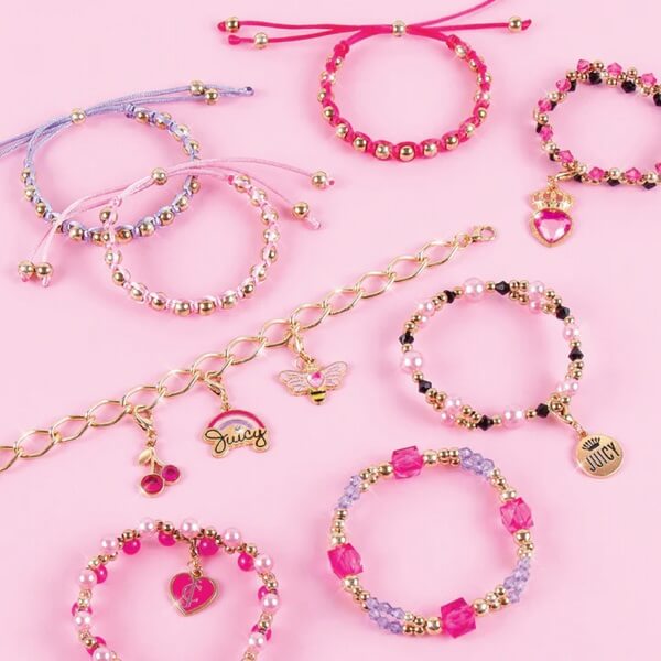 აქსესუარების გასაკეთებელი ნაკრები Make It Real 4461MR, Juicy Couture Glamour Jewelry Box