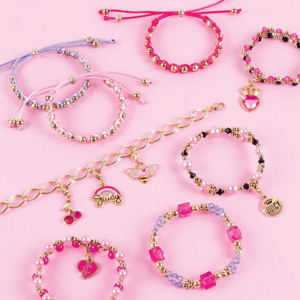 აქსესუარების გასაკეთებელი ნაკრები Make It Real 4461MR, Juicy Couture Glamour Jewelry Box