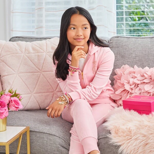 აქსესუარების გასაკეთებელი ნაკრები Make It Real 4461MR, Juicy Couture Glamour Jewelry Box