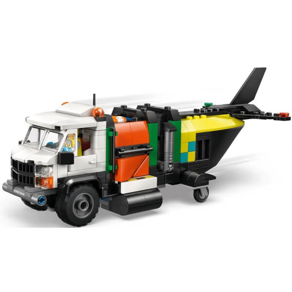 Prefabricated Construction Lego 60505- Airplane, Service Truck & Hovercraft Remix