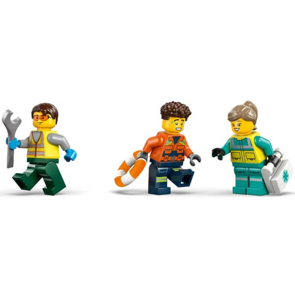 Prefabricated Construction Lego 60505- Airplane, Service Truck & Hovercraft Remix