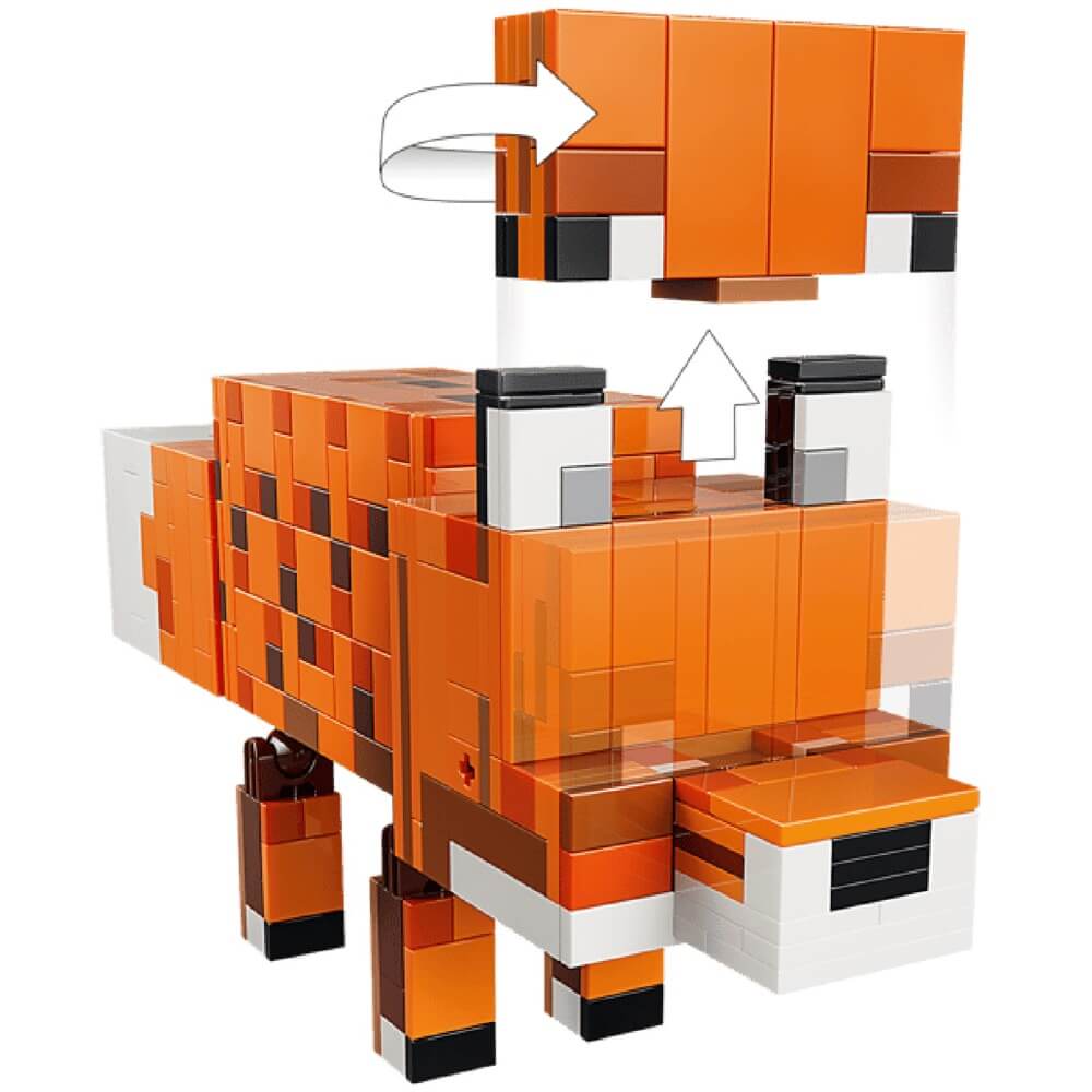 Prefabricated Construction Lego 21588 Minecraft The Fox