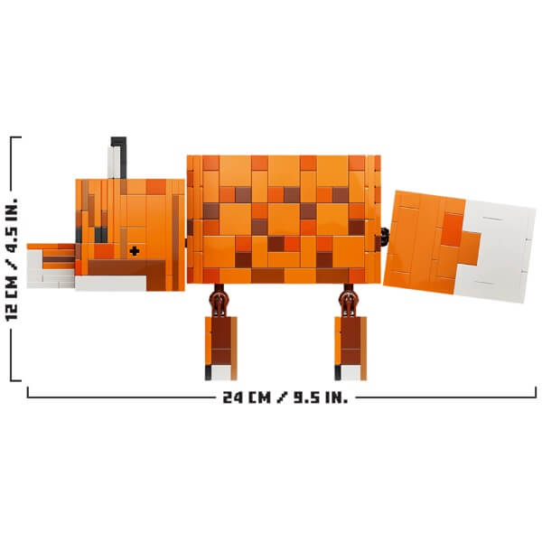 Prefabricated Construction Lego 21588 Minecraft The Fox