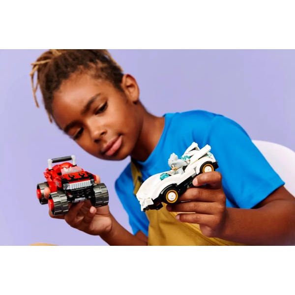 Prefabricated Construction Lego 77118 Sonic Silver's Car vs. Knuckles' Monster Truck