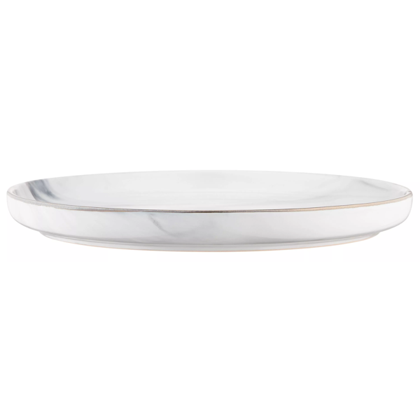 Dinner Plate Ardesto AR2927MRW Marmo, 27cm, White