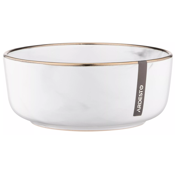 Salad Bowl Ardesto AR2916MRW Marmo, 15.6cm, White