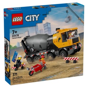 Prefabricated Construction Lego 60478 City Cement Mixer