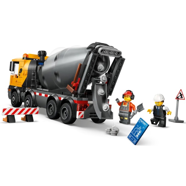 Prefabricated Construction Lego 60478 City Cement Mixer