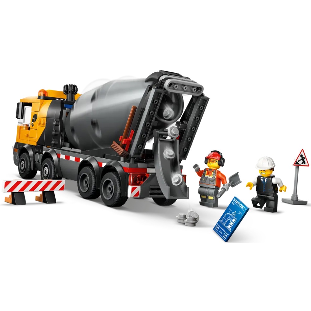 ასაწყობი კონსტრუქცია Lego 60478 City Cement Mixer, Prefabricated Construction