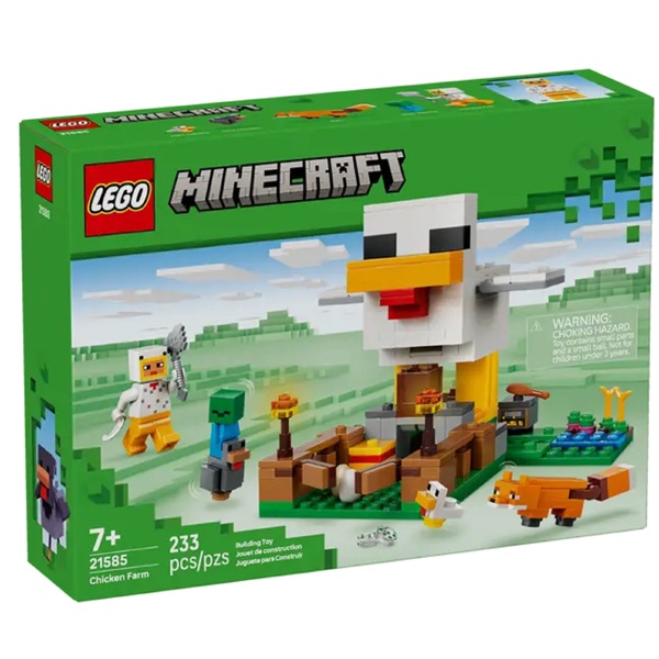 Prefabricated Construction Lego 21585 Minecraft Chicken Farm