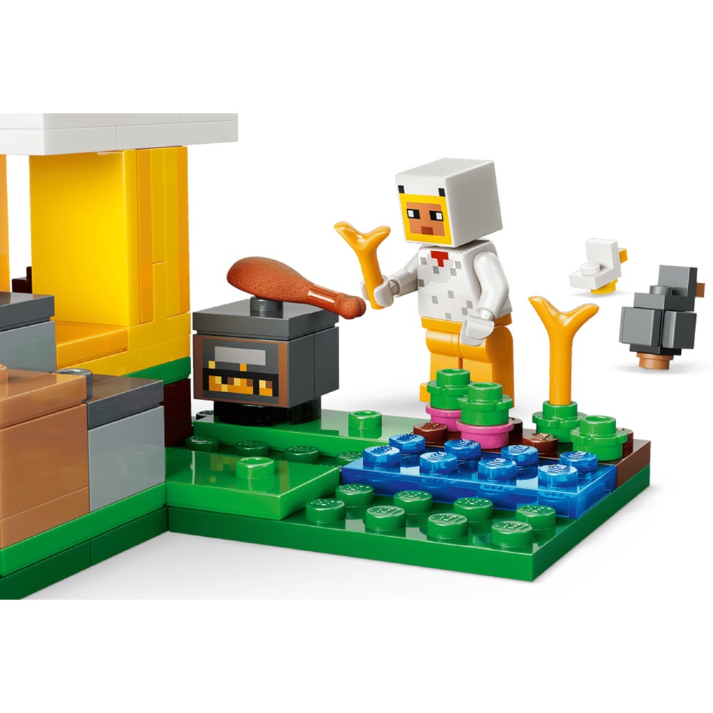 ასაწყობი კონსტრუქცია Lego 21585 Minecraft Chicken Farm, Prefabricated Construction