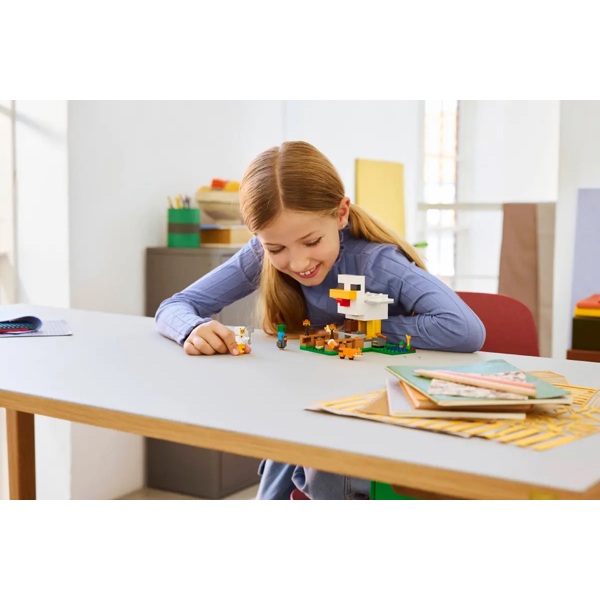 Prefabricated Construction Lego 21585 Minecraft Chicken Farm