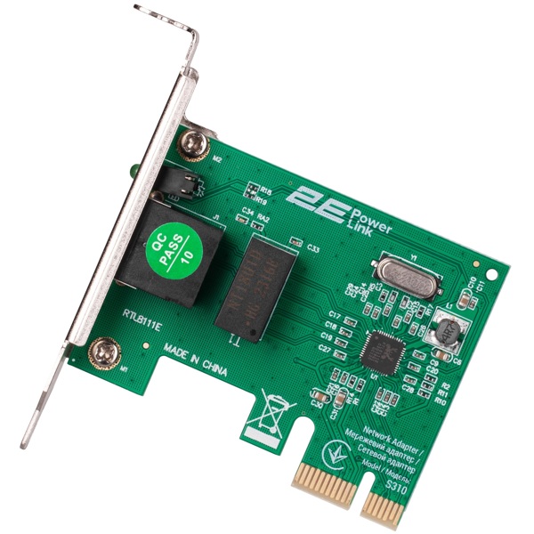 Network Card 2E 2E-S310 PowerLink S310 1xGE, Green