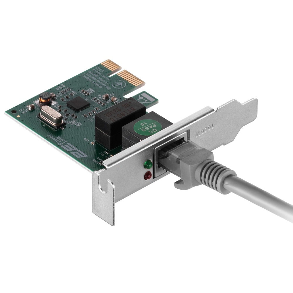 ქსელის ბარათი 2E 2E-S310 PowerLink S310 1xGE, Network Card, Green