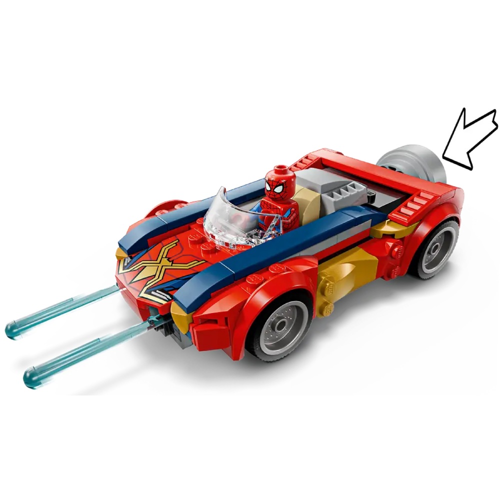 ასაწყობი კონსტრუქცია Lego 76336 Marvel Spider-Man Car vs. Venomized Wolverine, Prefabricated Construction