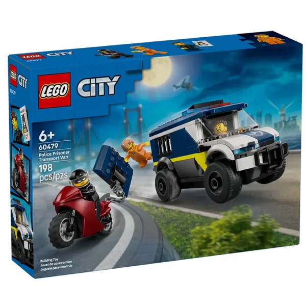 ასაწყობი კონსტრუქცია Lego 60479 City Police Prisoner Transport Van, Prefabricated Construction