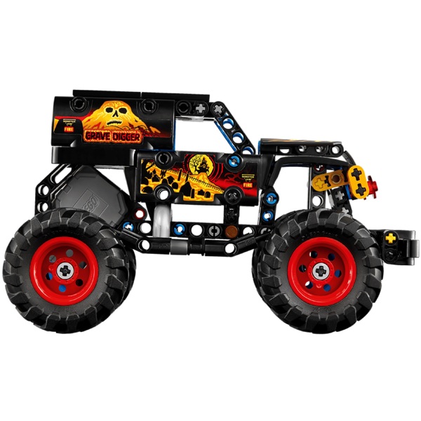 ასაწყობი კონსტრუქცია Lego 42219 Technic Monster Jam Grave Digger Fire and Ice, Prefabricated Construction