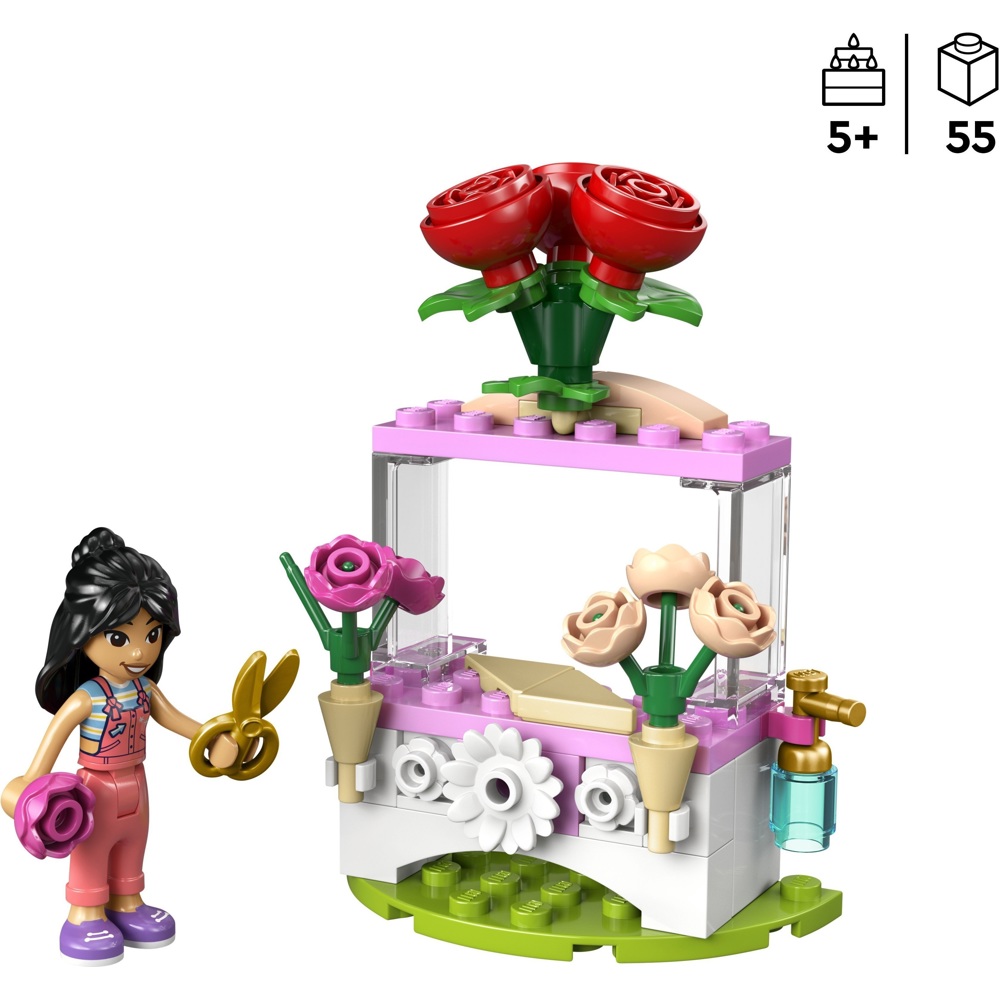 ასაწყობი კონსტრუქცია Lego 30721, Flower Stand with Roses V29, Prefabricated Construction