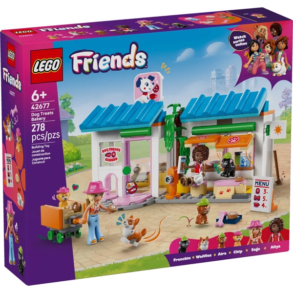 ასაწყობი კონსტრუქცია Lego 42677- Friends Dog Treats Bakery, Prefabricated Construction