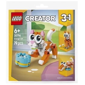 Prefabricated Construction Lego 30714, Creator Orange cat
