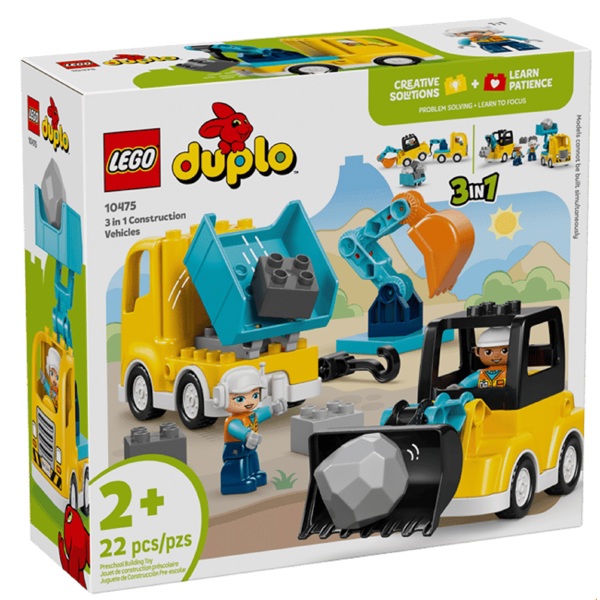 Prefabricated Construction Lego 10475 Duplo 3 in 1 Construction Vehicles