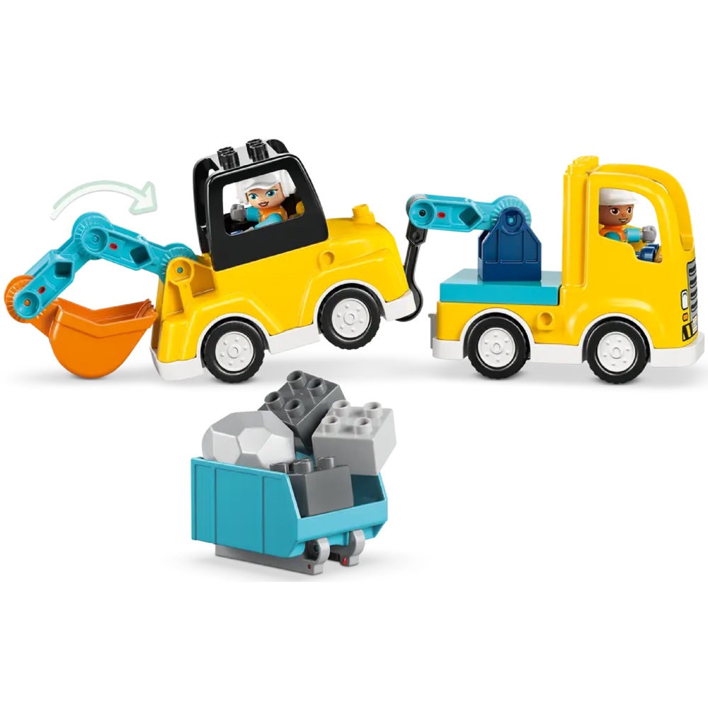 Prefabricated Construction Lego 10475 Duplo 3 in 1 Construction Vehicles