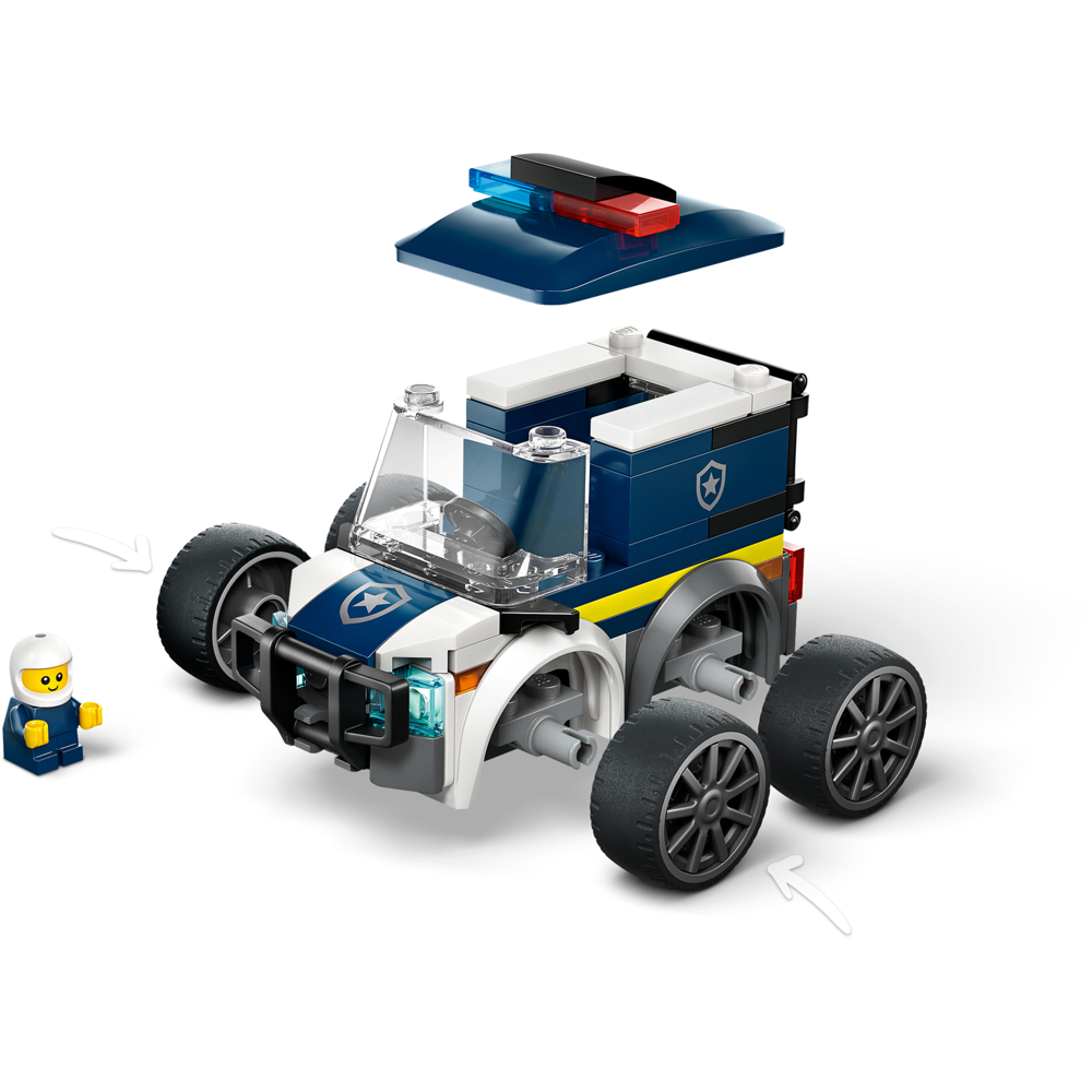 ასაწყობი კონსტრუქცია Lego 60481, City Rides – Police Truck, Prefabricated Construction