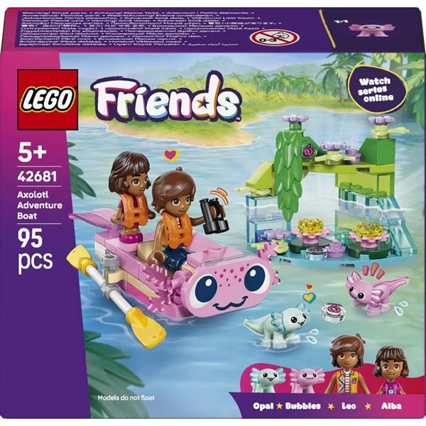 ასაწყობი კონსტრუქცია Lego 42681, Friends Axolotl Adventure Boat, Prefabricated Construction
