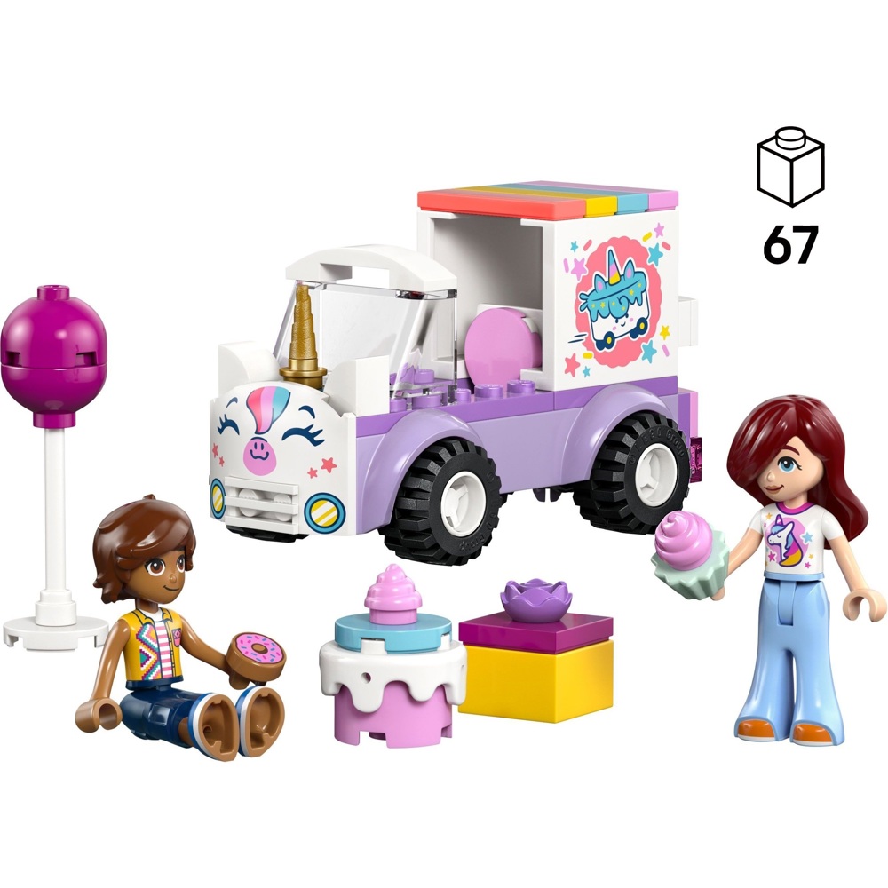 Prefabricated Construction Lego 42675, Friends Unicorn Cake Delivery Car
