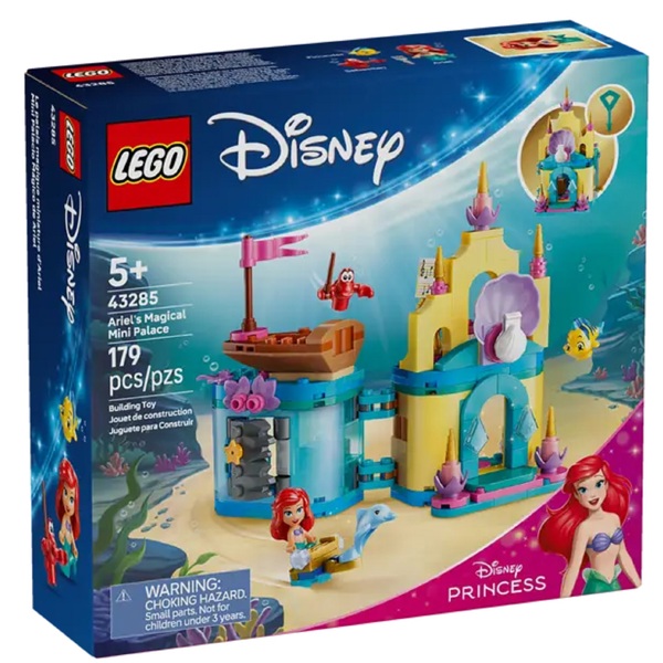 ასაწყობი კონსტრუქცია Lego 43285 Disney Ariel's Magical Mini Palace, Prefabricated Construction