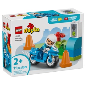 ასაწყობი კონსტრუქცია Lego 10471 DUPLO Blue Police Motorcycle, Prefabricated Construction