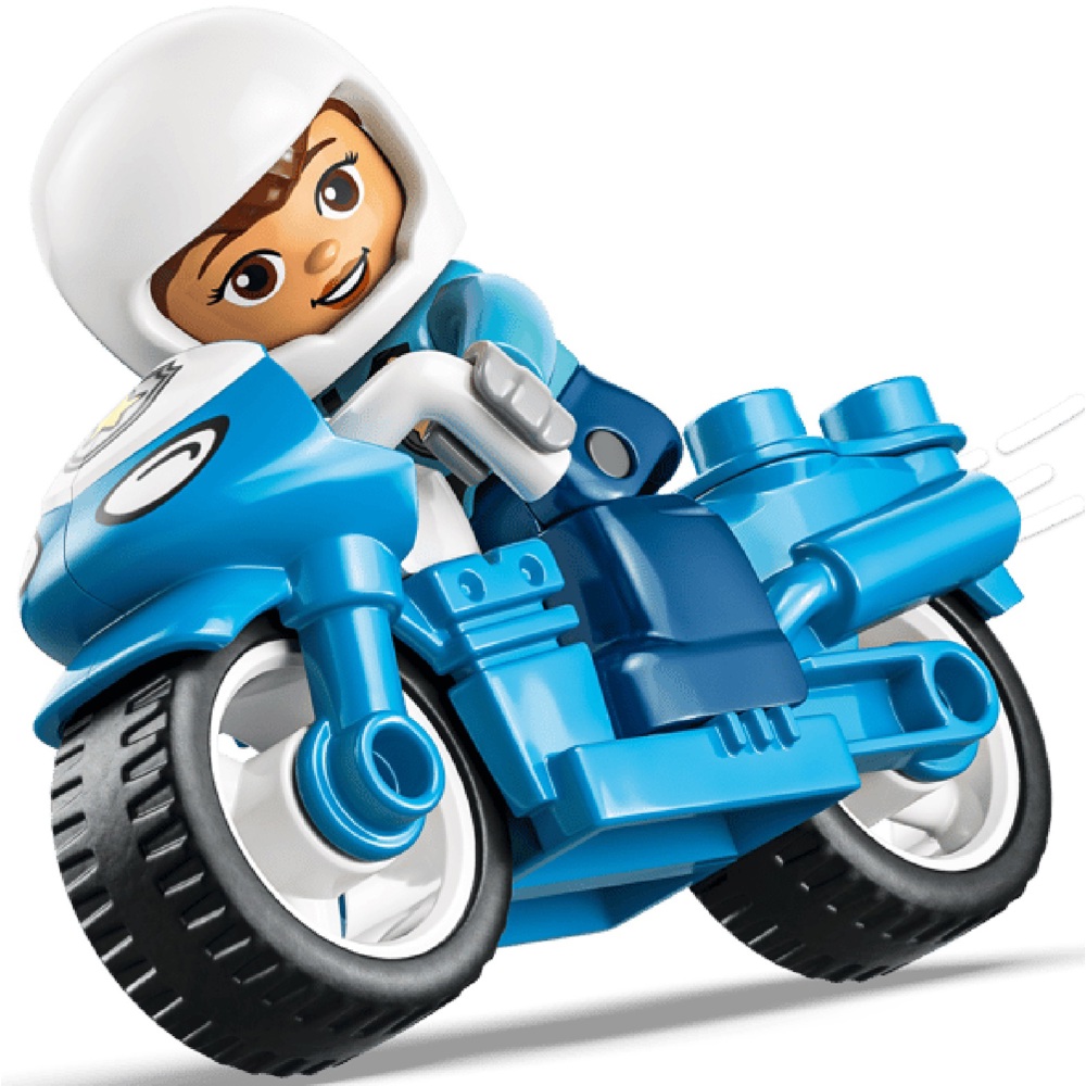 ასაწყობი კონსტრუქცია Lego 10471 DUPLO Blue Police Motorcycle, Prefabricated Construction