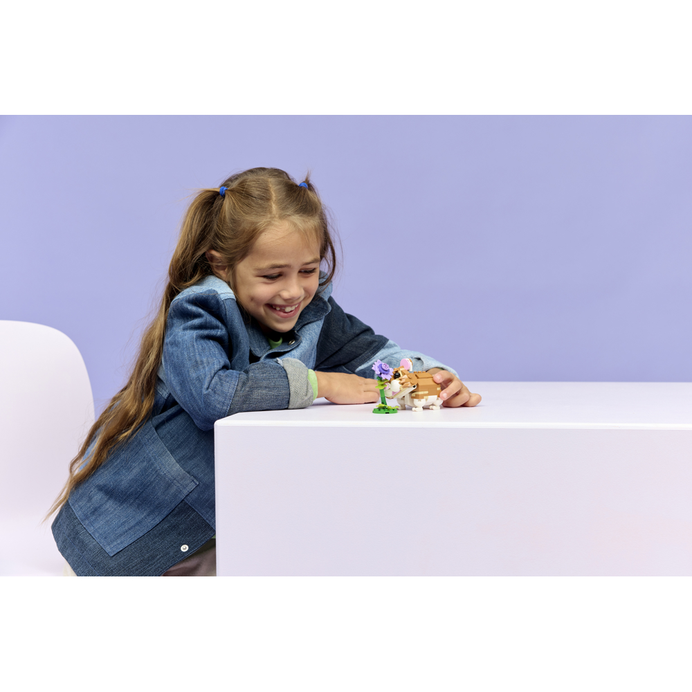 ასაწყობი კონსტრუქცია Lego 31376, Creator Cute Hamster with a Flower, Prefabricated Construction