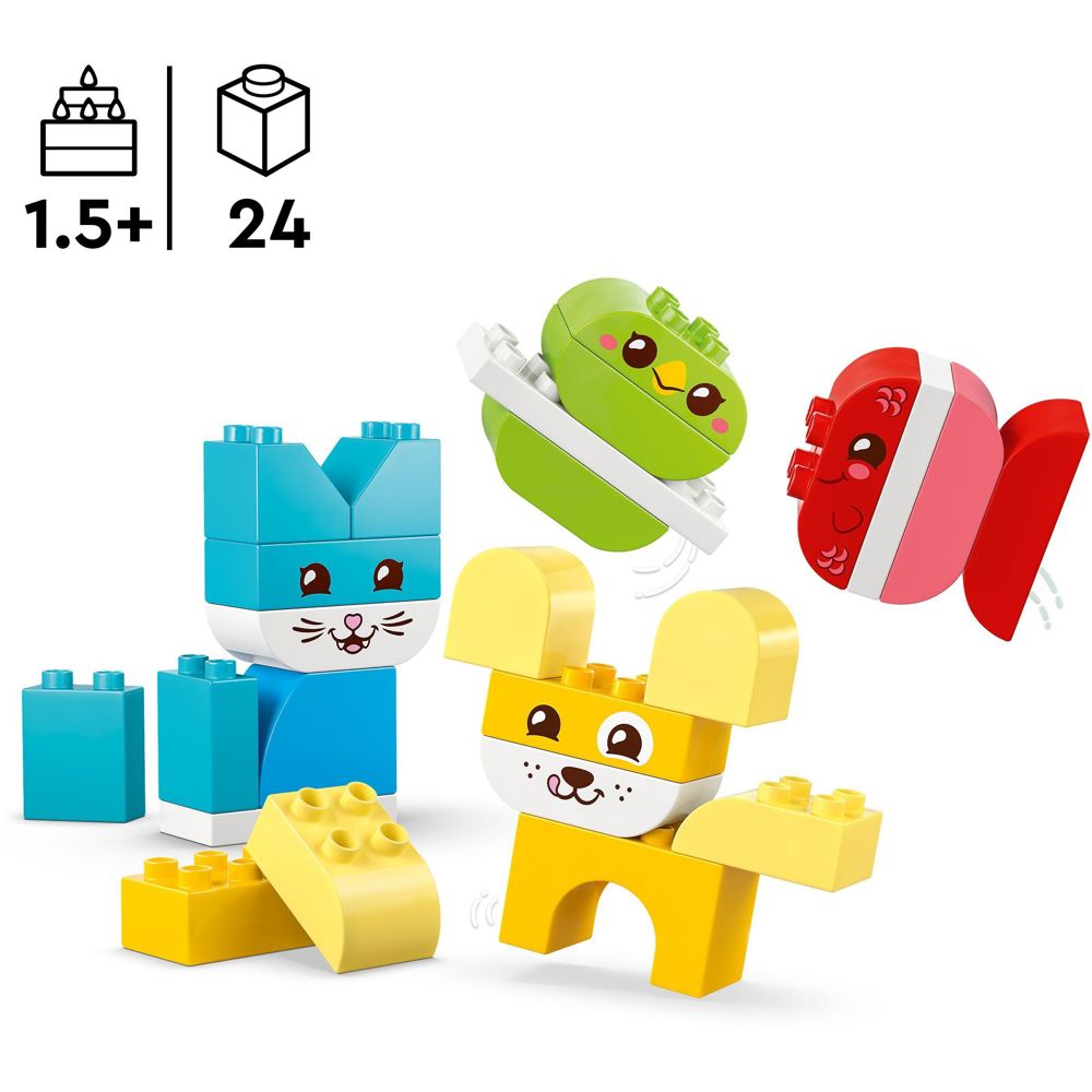 Prefabricated Construction Lego 10477-, DUPLO My First 3 in 1 Creative Cute Pets