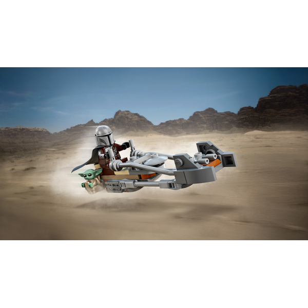 ასაწყობი კონსტრუქცია Lego 75436, The Mandalorian & Grogu's Speeder Bike, Prefabricated Construction