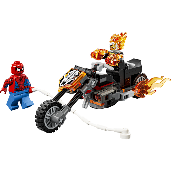 ასაწყობი კონსტრუქცია Lego 76335, Spider-Man vs. Ghost Rider Motorcycle, Prefabricated Construction