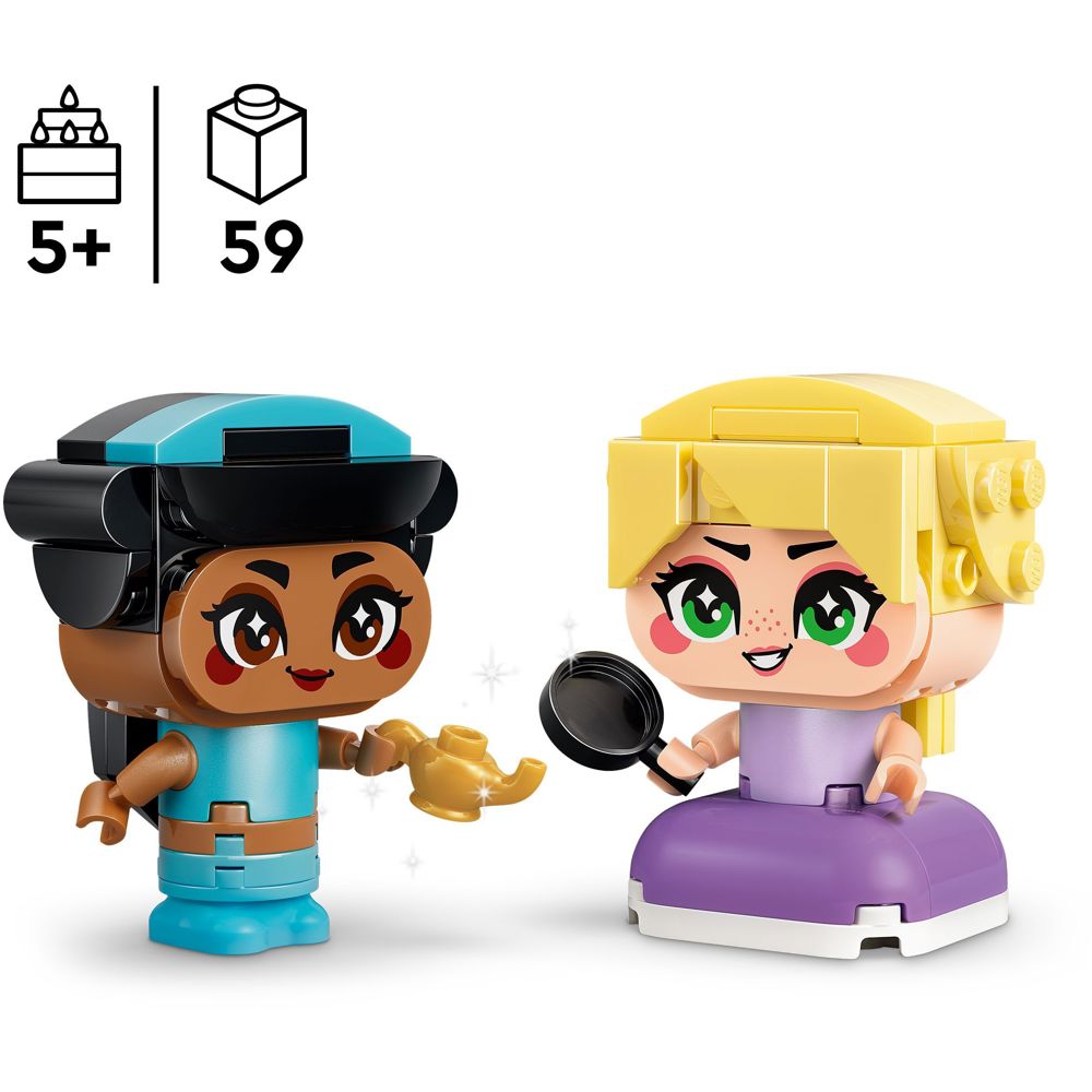 ასაწყობი კონსტრუქცია Lego 43303, Disney Princess Mini Jasmine & Rapunzel, Prefabricated Construction