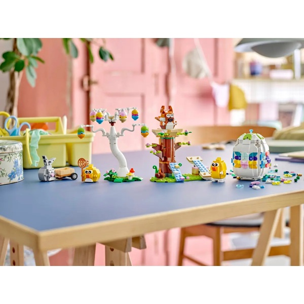 ასაწყობი კონსტრუქცია Lego 40808 Other Easter Bunny and Chick Egg Hunt, Prefabricated Construction